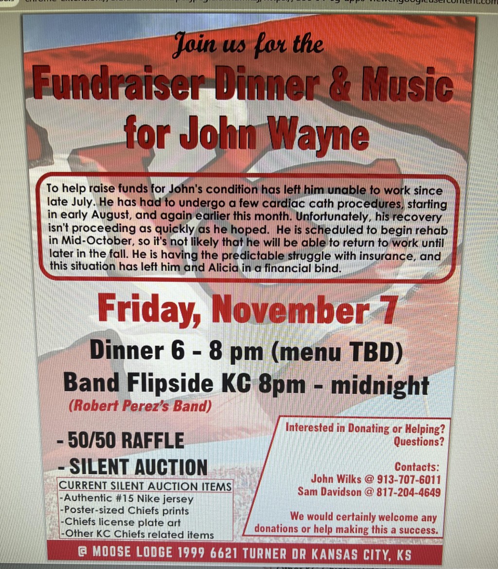 Fundraiser Dinner and Concert for John&nbsp;Wayne